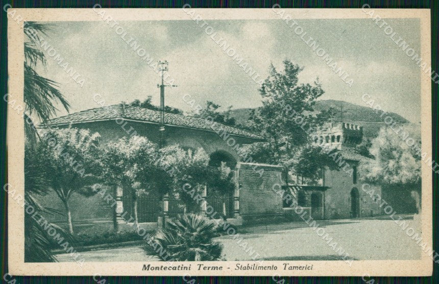 Pistoia Montecatini Stabilimento Tamerici cartolina WX1865 – fronte