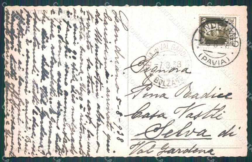 Pistoia Montecatini Stabilimento Tamerici PIEGHINA cartolina WX1871 – retro