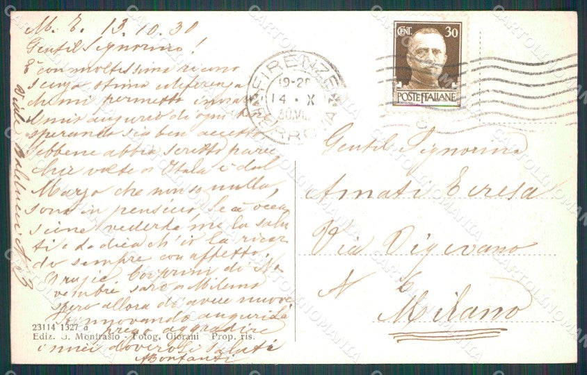 Pistoia Montecatini Stabilimento Tamerici cartolina WX1873 – retro