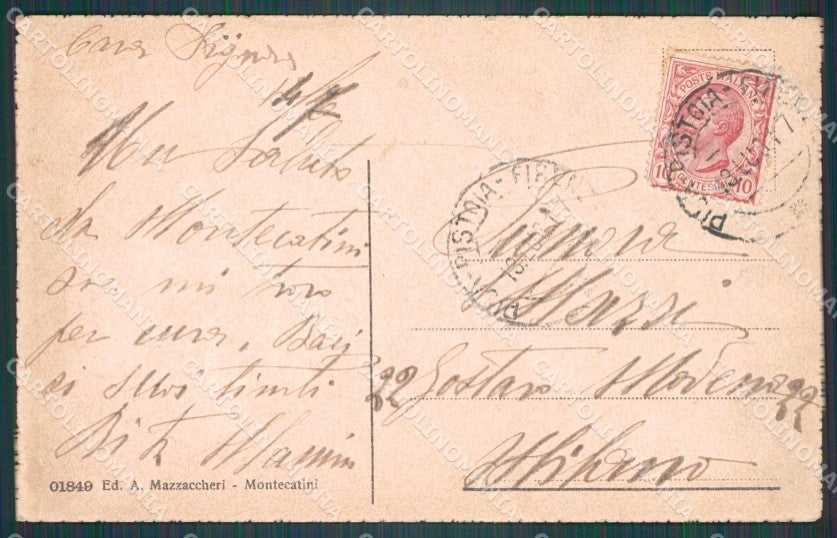 Pistoia Montecatini Edicola Sorgente Tamerici cartolina WX1874 – retro