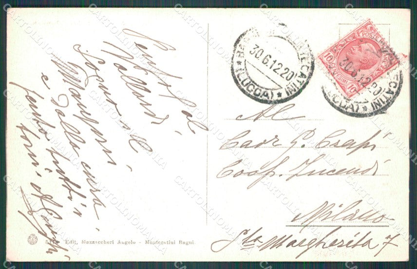 Pistoia Montecatini Stabilimento Tamerici cartolina WX1878 – retro
