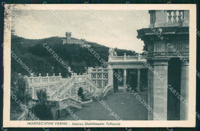 Pistoia Montecatini Stabilimento Tettuccio cartolina WX1887 – fronte