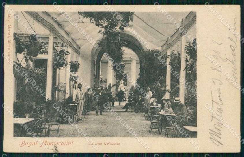 Pistoia Montecatini Stabilimento Tettuccio PIEGHINE cartolina WX1889 – fronte