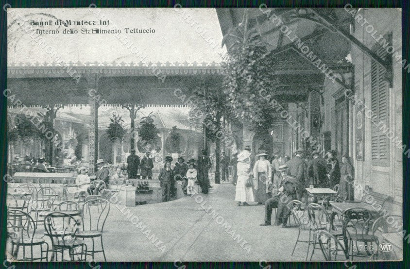 Pistoia Montecatini Stabilimento Tettuccio Alterocca 6786 PIEGA cartolina WX1891 – fronte