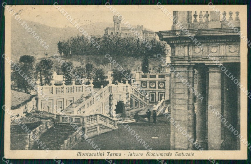 Pistoia Montecatini Stabilimento Tettuccio cartolina WX1892 – fronte