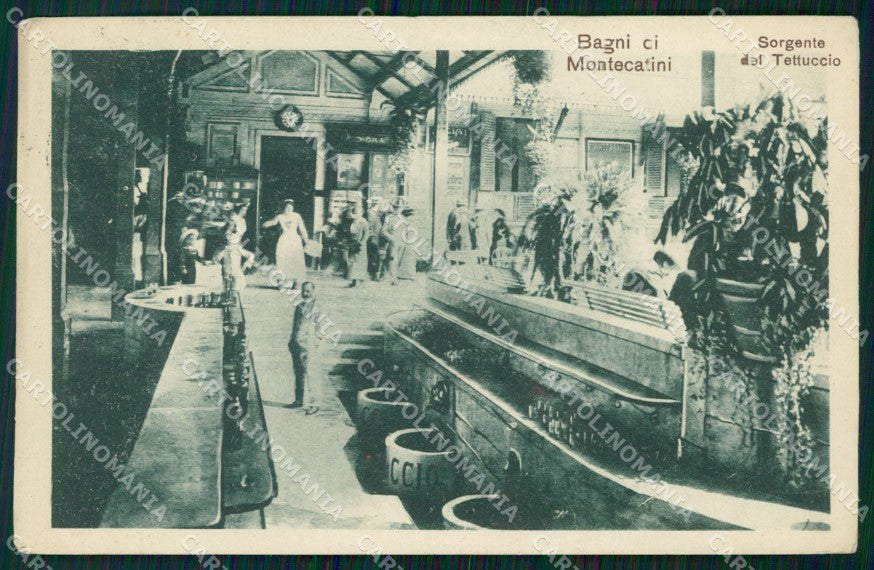 Pistoia Montecatini Stabilimento Tettuccio Sorgente cartolina WX1894 – fronte