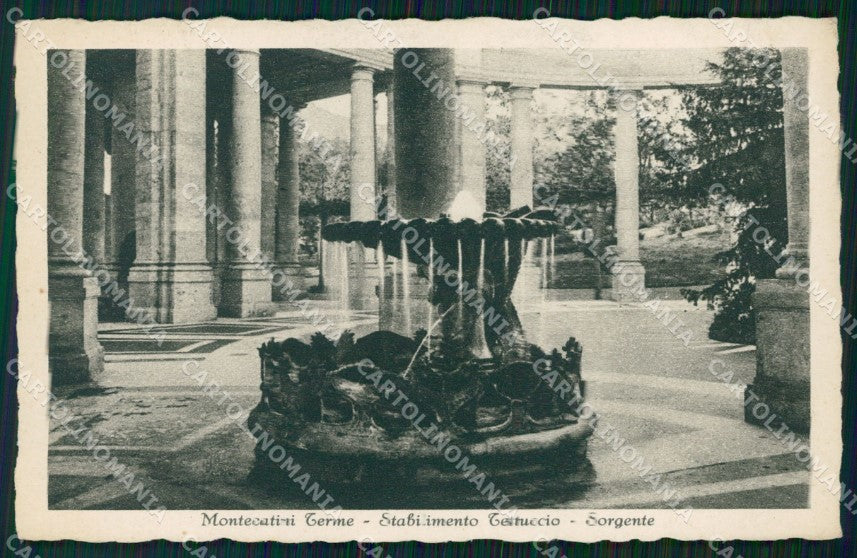Pistoia Montecatini Stabilimento Tettuccio Sorgente cartolina WX1896 – fronte