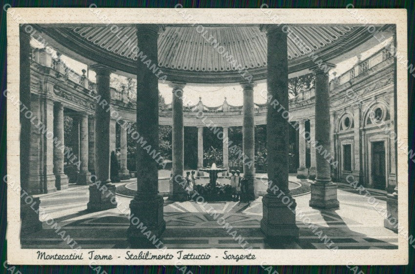 Pistoia Montecatini Stabilimento Tettuccio Sorgente cartolina WX1897 – fronte
