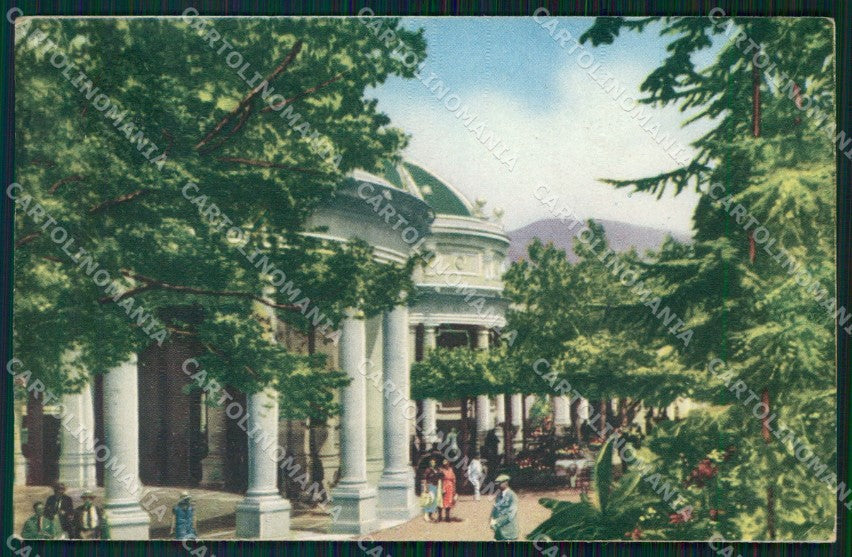 Pistoia Montecatini Stabilimento Tettuccio cartolina WX1905 – fronte