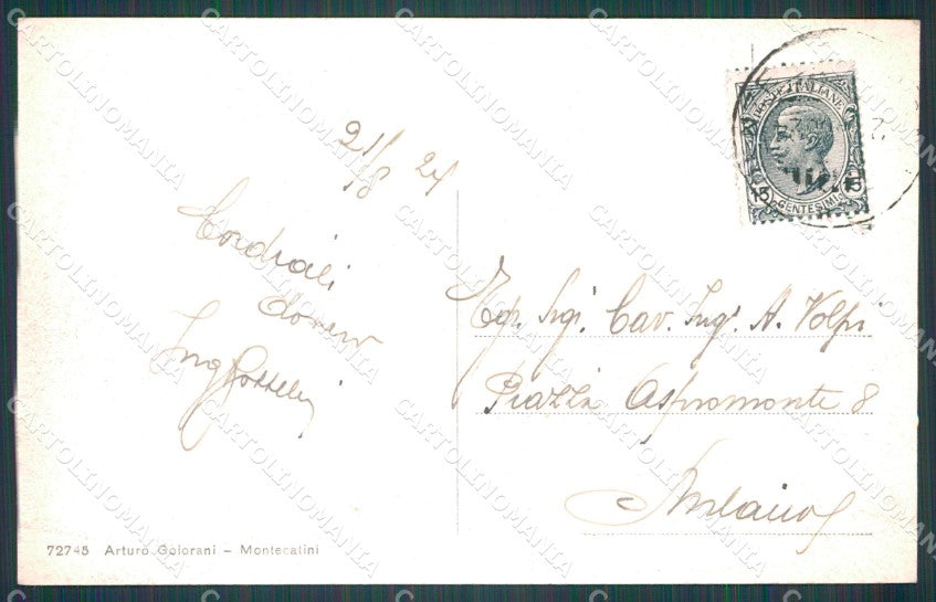 Pistoia Montecatini Stabilimento Tettuccio cartolina WX1906 – retro