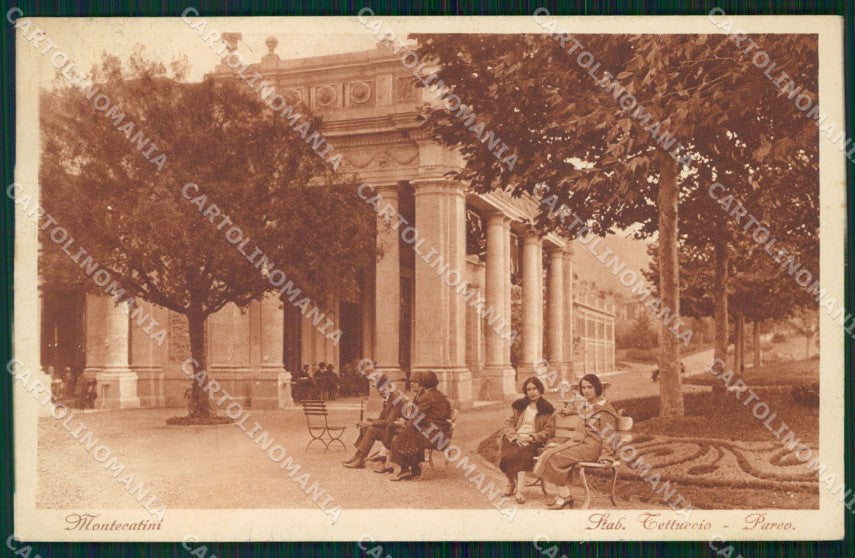 Pistoia Montecatini Stabilimento Tettuccio cartolina WX1908 – fronte