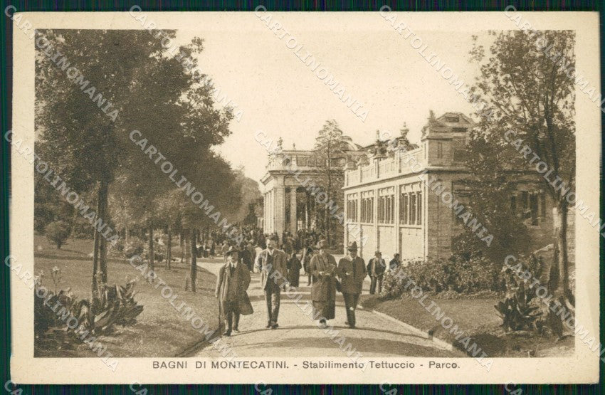 Pistoia Montecatini Stabilimento Tettuccio cartolina WX1909 – fronte