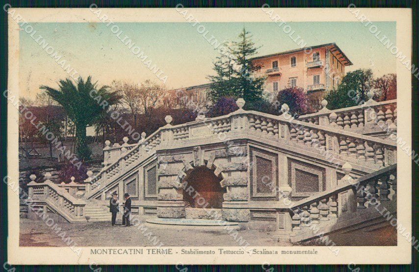 Pistoia Montecatini Stabilimento Tettuccio cartolina WX1913 – fronte