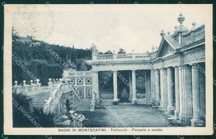Pistoia Montecatini Stabilimento Tettuccio cartolina WX1915 – fronte