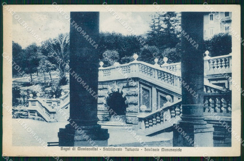 Pistoia Montecatini Stabilimento Tettuccio cartolina WX1917 – fronte