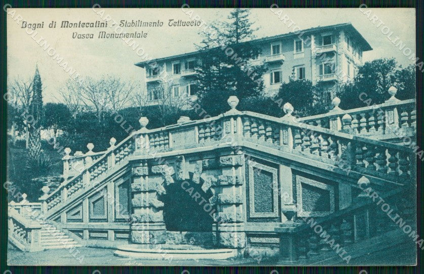 Pistoia Montecatini Stabilimento Tettuccio cartolina WX1919 – fronte