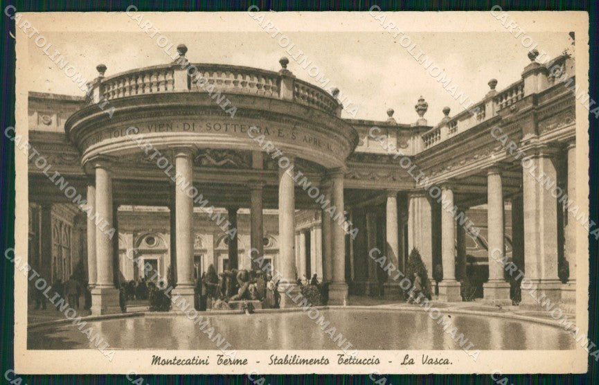 Pistoia Montecatini Stabilimento Tettuccio cartolina WX1920 – fronte