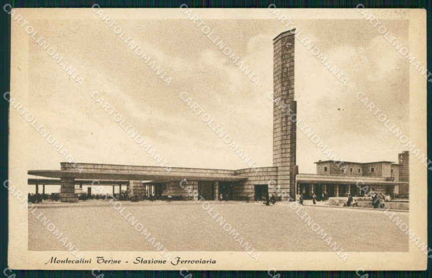 Pistoia Montecatini Stazione FORO cartolina WX1930 – fronte