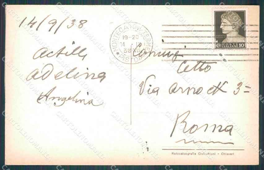 Pistoia Montecatini Teatro Kursaal cartolina WX1932 – retro