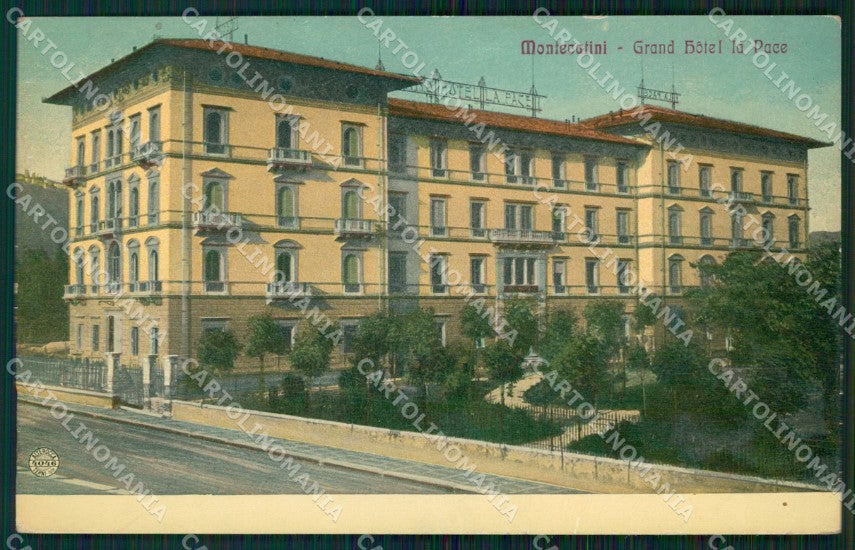 Pistoia Montecatini Hotel La Pace Alterocca 4046 cartolina WX1936 – fronte