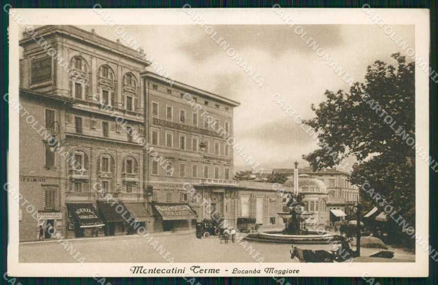 Pistoia Montecatini Locanda Maggiore Auto cartolina WX1939 – fronte