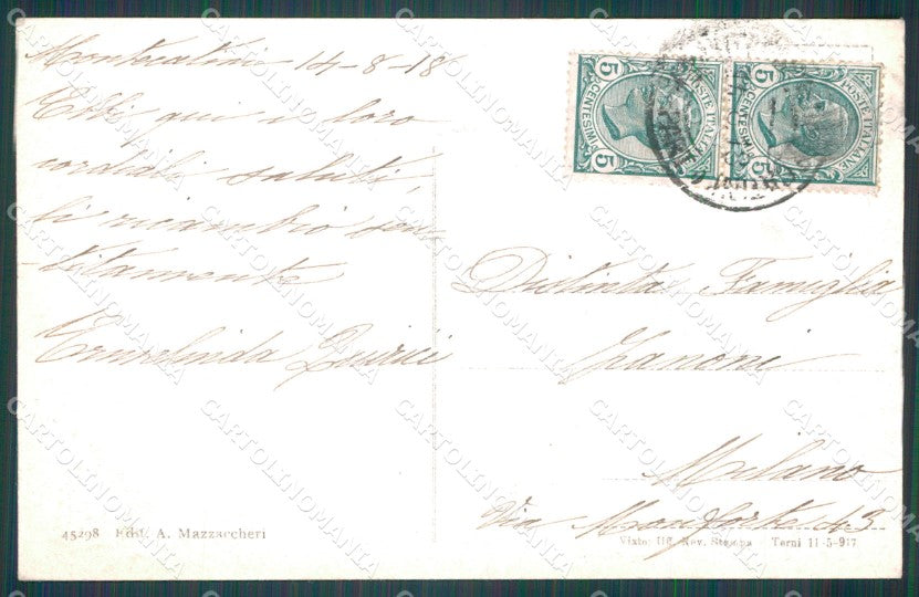 Pistoia Montecatini Locanda Maggiore cartolina WX1940 – retro
