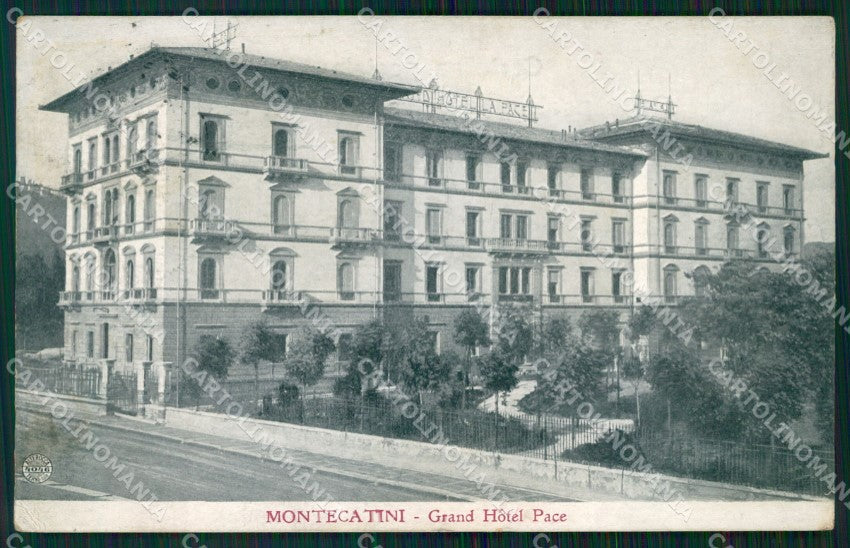 Pistoia Montecatini Hotel La Pace Alterocca 4046 cartolina WX1941 – fronte