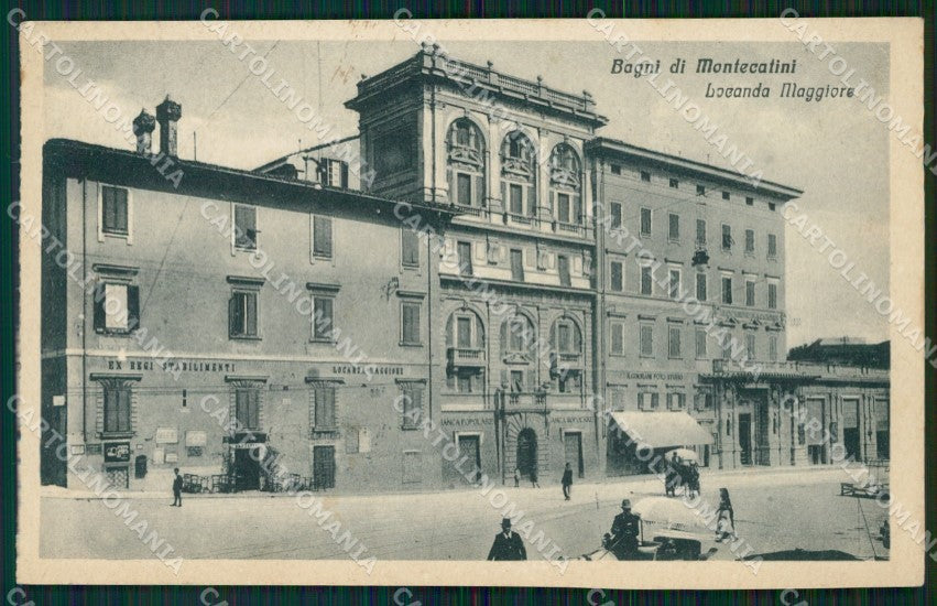 Pistoia Montecatini Locanda Maggiore cartolina WX1942 – fronte