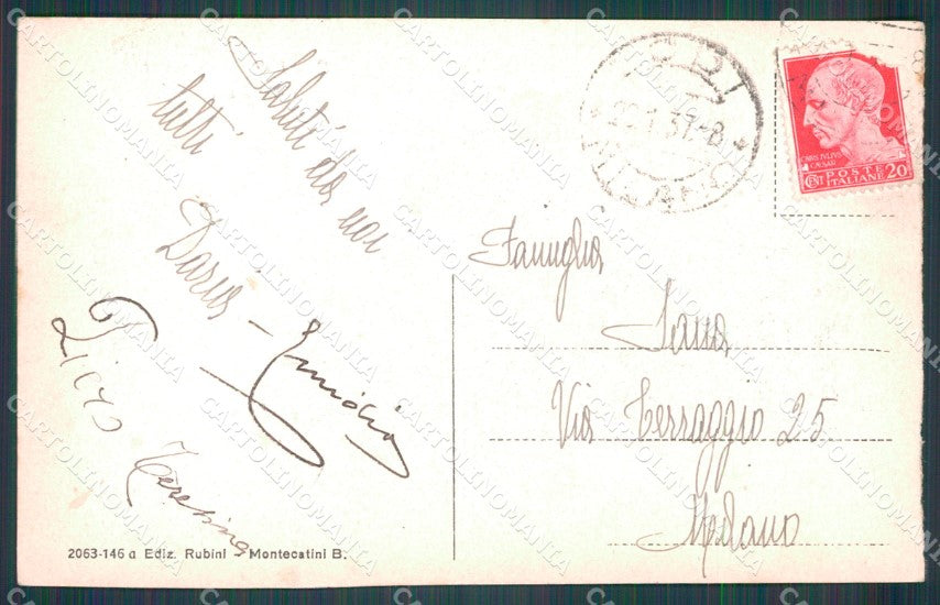 Pistoia Montecatini Locanda Maggiore cartolina WX1942 – retro