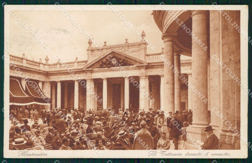 Pistoia Montecatini Stabilimento Tettuccio cartolina WX1969 – fronte