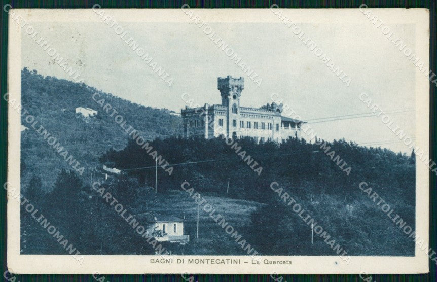 Pistoia Montecatini La Querceta PIEGHINA cartolina WX1976 – fronte