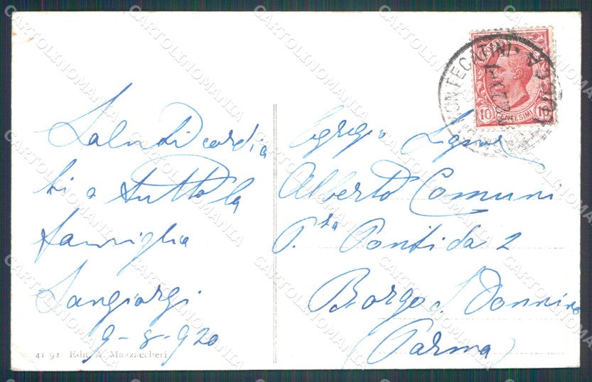 Pistoia Montecatini Sorgente Acqua Giulia PIEGHINA cartolina WX1980 – retro