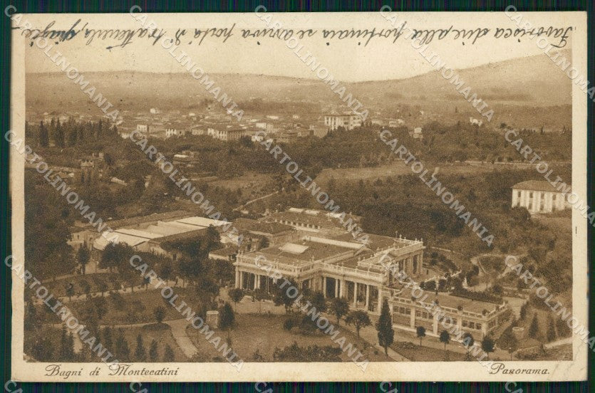 Pistoia Montecatini PIEGHINE cartolina WX1986 – fronte