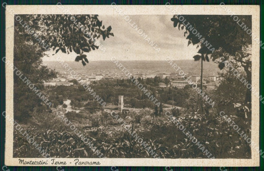 Pistoia Montecatini cartolina WX1987 – fronte