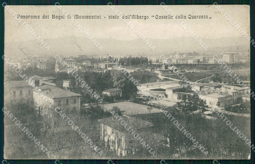 Pistoia Montecatini Castello della Querceta cartolina WX1989 – fronte