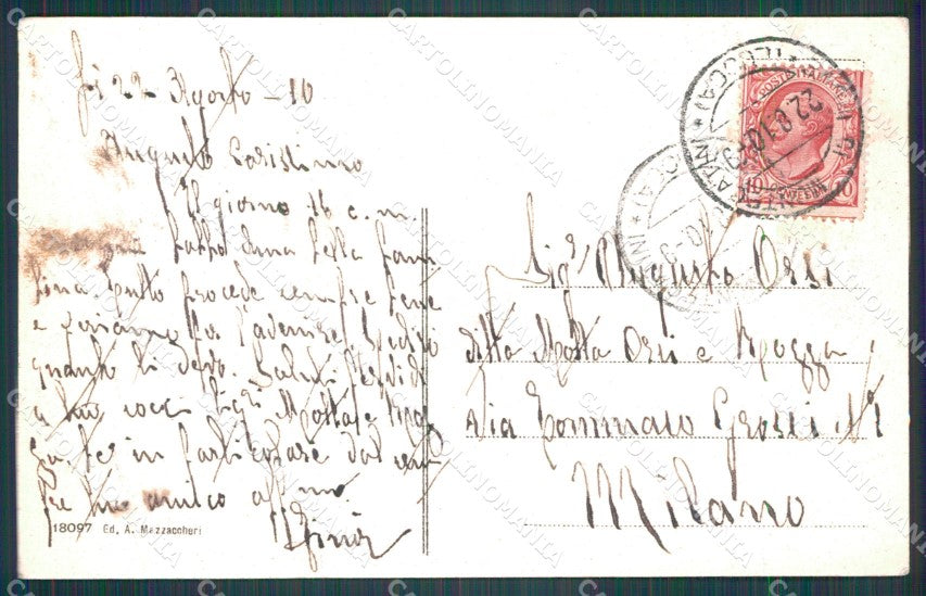 Pistoia Montecatini Castello della Querceta cartolina WX1989 – retro