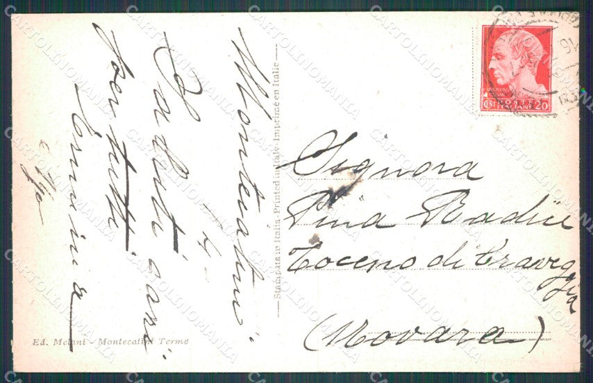 Pistoia Montecatini cartolina WX1990 – retro