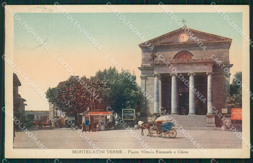 Pistoia Montecatini Carrozza STRAPPINO cartolina WX1994 – fronte
