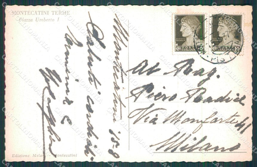 Pistoia Montecatini cartolina WX1998 – retro
