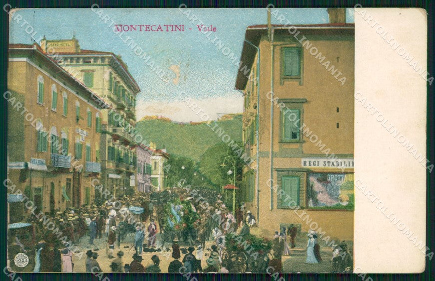 Pistoia Montecatini Alterocca 4022 ABRASA cartolina WX1999 – fronte