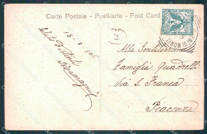 Pistoia Montecatini Alterocca 4022 ABRASA cartolina WX1999 – retro