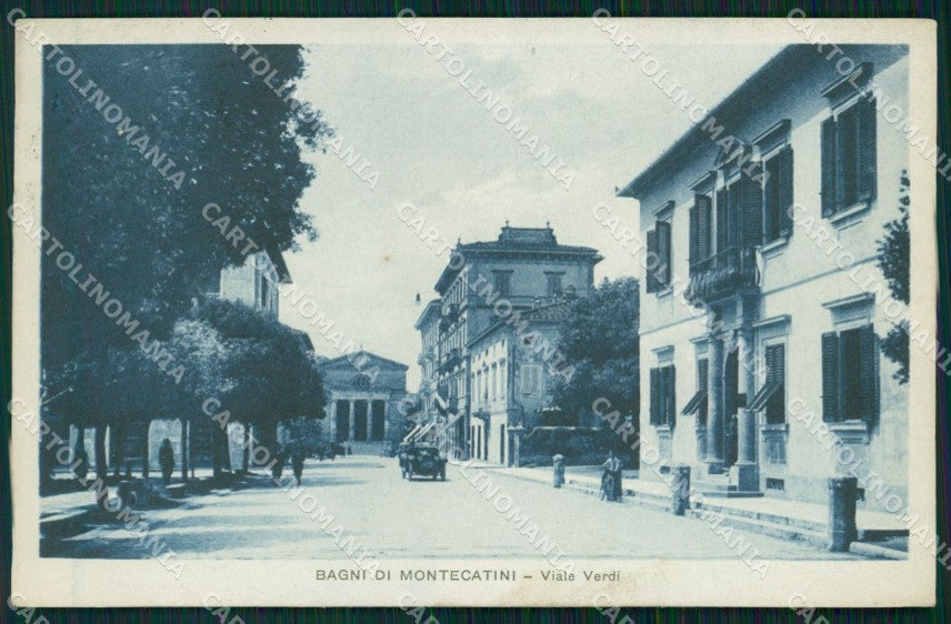Pistoia Montecatini Viale Verdi Auto cartolina WX2003 – fronte