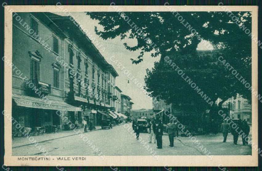 Pistoia Montecatini Viale Verdi Auto cartolina WX2010 – fronte