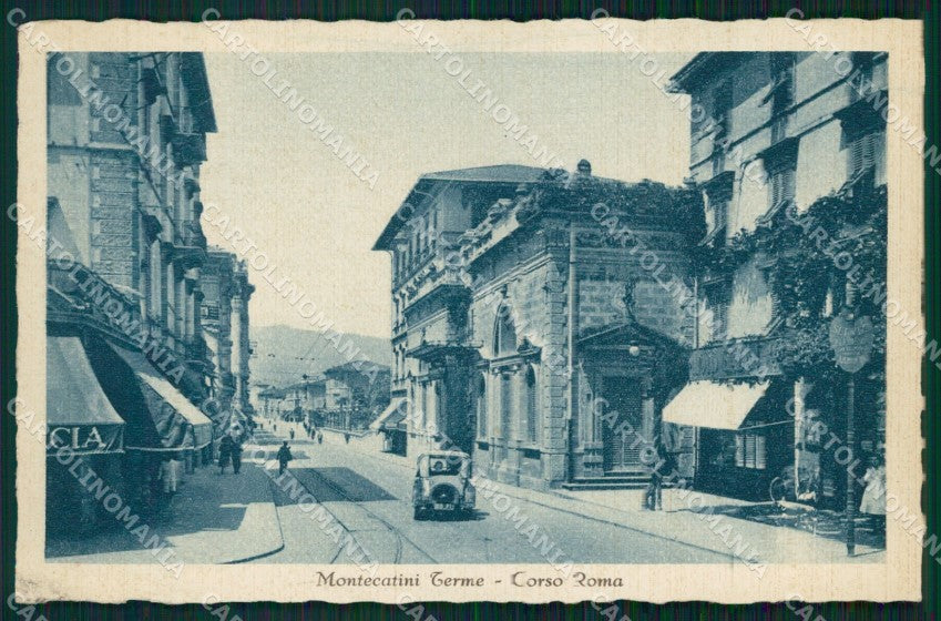 Pistoia Montecatini Corso Roma Auto cartolina WX2027 – fronte