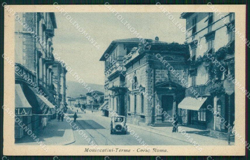 Pistoia Montecatini Corso Roma Auto cartolina WX2028 – fronte