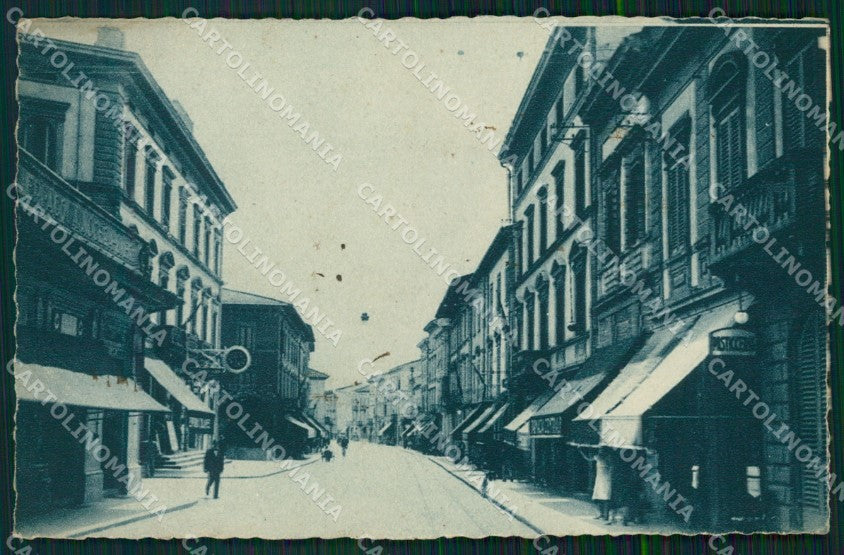 Pistoia Montecatini Corso Vittorio Emanuele MACCHIE cartolina WX2029 – fronte