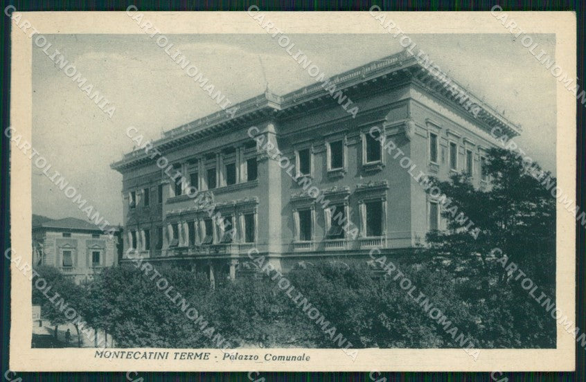 Pistoia Montecatini Palazzo Comunale cartolina WX2036 – fronte