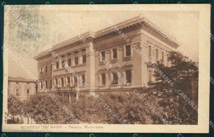 Pistoia Montecatini Palazzo Municipale cartolina WX2038 – fronte