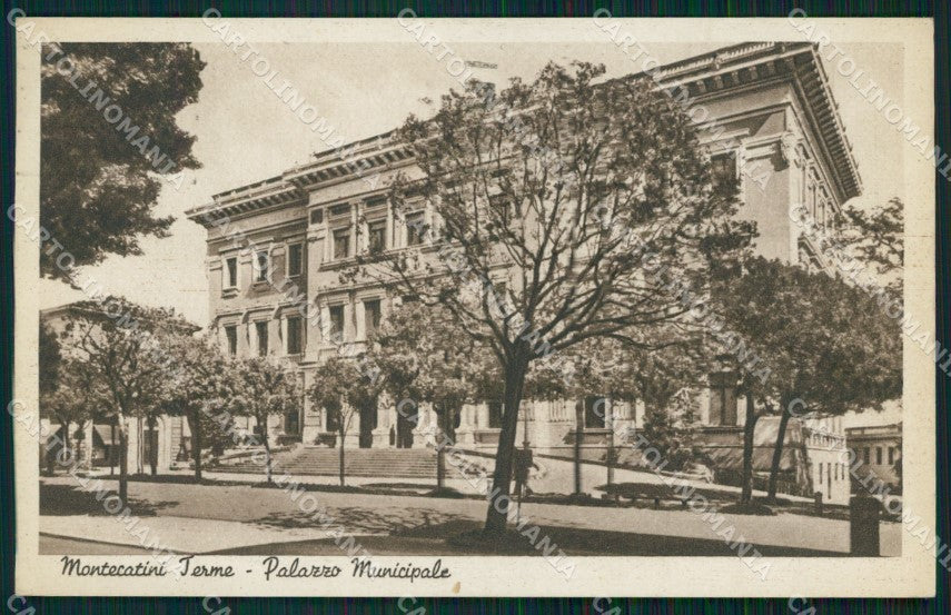Pistoia Montecatini Palazzo Municipale cartolina WX2039 – fronte