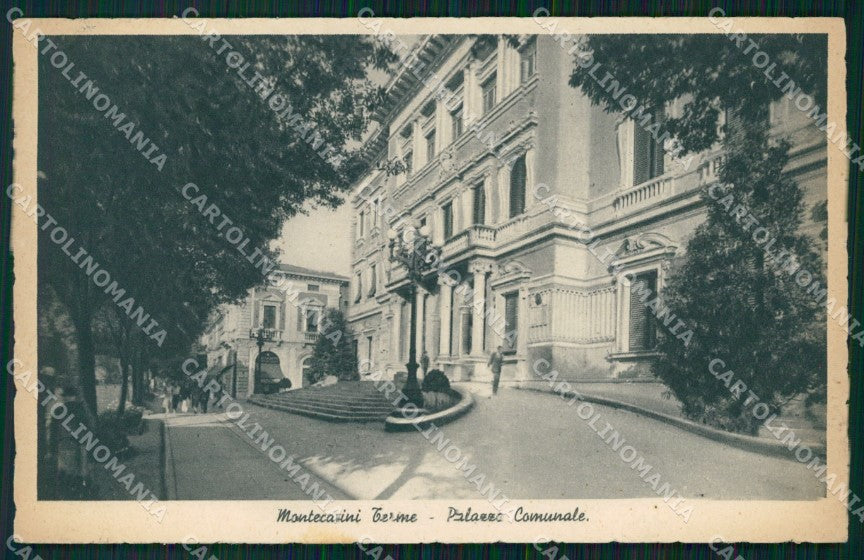 Pistoia Montecatini Palazzo Municipale cartolina WX2040 – fronte